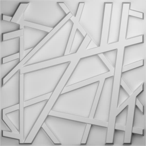 Ekena Millwork Evergreen EnduraWall Decorative 3D Wall Panel, White, 19 5/8"W x 19 5/8"H WP20X20EGWH - main